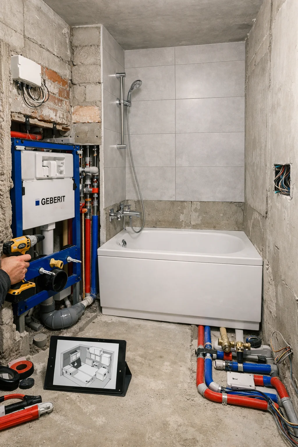 Ремонт микросанузла своими руками: планировка, сантехника и черновые работы