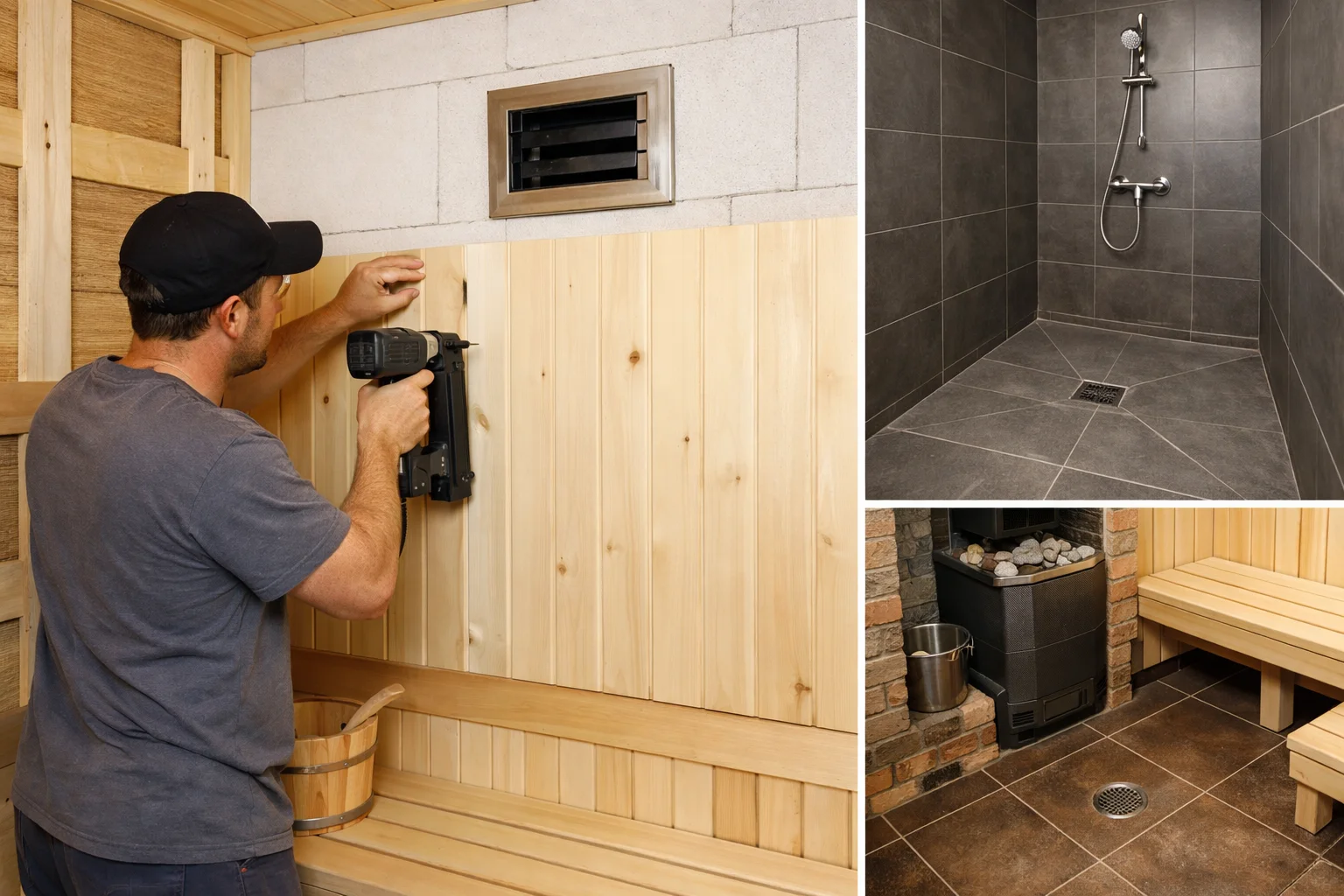 Обшивка парной липовой вагонкой своими руками: вентиляция, плитка в душевой и нюансы отделки бани
