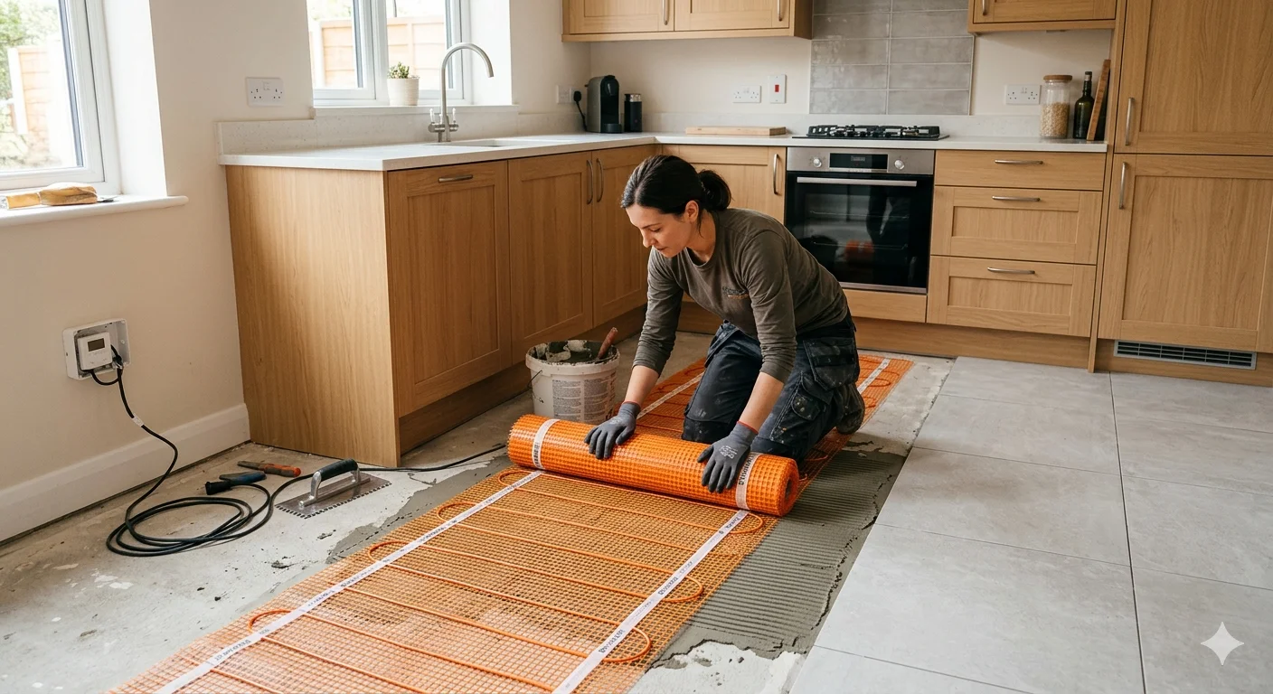 Почему именно нагревательные маты для кухни Почему именно нагревательные маты для кухни